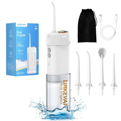 Experience Ultimate Oral Care Anywhere with the LINKEVAP Cordless Water Dental Flosser – Rechargeable Irrigator for Deep Cleaning and Gum Health